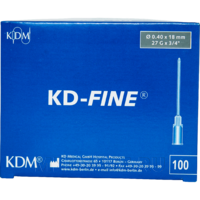 Игла инъекционная KD-Fine 0.40*18 мм 27G 100 шт/уп серый