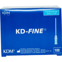 Игла инъекционная KD-Fine 0.60*30 мм 23G 100 шт/уп голубой