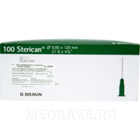 Игла инъекционная Стерикан, 0.80*120 мм, 21G, (4665643), B.Braun, 100 шт/уп