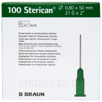 Игла инъекционная Стерикан, 0.80*50 мм, 21G, (4665503), B.Braun, 100 шт/уп