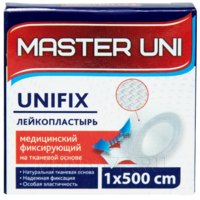 Пластырь фиксирующий Master Uni 1*500 см