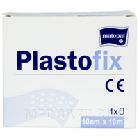 Пластырь фиксирующий, 10 см*10 м, Plastofix, (МА-165-ММММ-016), Matopat