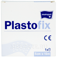Пластырь фиксирующий, 5 см*10 м, Plastofix, (МА-165-ММММ-018), Matopat
