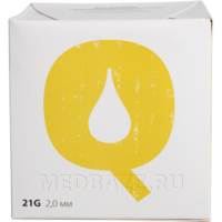 Ланцет для взятия капиллярной крови (лезвие) Qlance Special G21 2 мм, (12010825), 100 шт/уп, желтый,