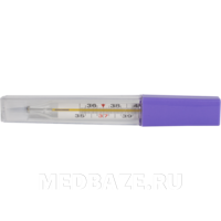 Термометр ртутный в прозрачном футляре, синий (226306), Импекс-Мед