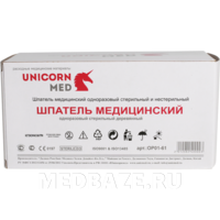 Шпатель деревянный стерильный (ОР01-61), UM 100 шт/уп