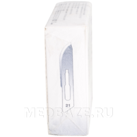Лезвие хирургическое Certus стерильное, размер 21, 100 шт/уп
