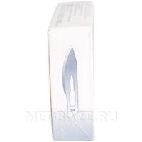 Лезвие хирургическое Certus стерильное, размер 24, 100 шт/уп