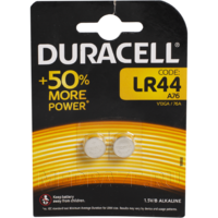 Батарейка DURACELL LR44 для электронных устройств 2 шт/уп