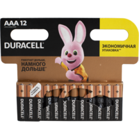 Батарейка Duracell ААА LR03/MN2400 (349351), 12 шт/уп