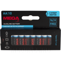 Батарейка АА LR6 ProMega jet алкалиновая (MJ15A-2B10, 728266, 1188299), 10 шт/уп