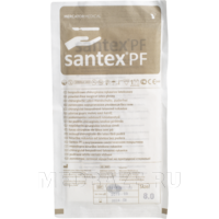 Перчатки хирургические латексные Santex PF, размер 8.0, стерильные неопудренные текстурированные