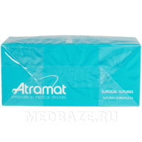 ПГА L75 см, 3/0 М2, плетеный, игла колющая 20 мм 1/2 окружности (R2093-75), Atramat, 12 шт/уп