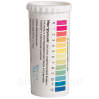 Индикаторные полоски универсальные pH 0-12, 100 шт/уп