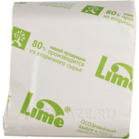 Туалетная бумага в пачках Lime V-сл., 11*22.5 см, (250840), 200 лист/пачка