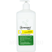 Алмадез ЛАЙТ 1 л антибактериальное крем-мыло, дозатор насос