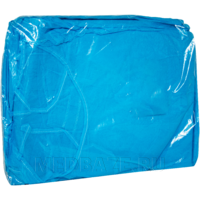 Халат н/ст рукава на манжете р-р 52-54 (пл. 42 г/м2, дл.140 см) голубой, 5 шт/уп