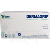 Перчатки латексные Dermagrip Classic, двойного хлорирования, размер M, 50 пар/уп