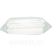 Халат для процедур, без рукава, пл. 60 г/м2, длина 125 см, р-р 52-54, белый, (718001), EuroDay, 5 шт/уп