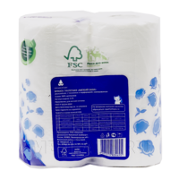 Туалетная бумага в рулонах "Ь" Буквы, 4 рул/уп