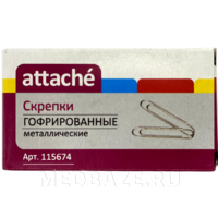 Скрепки Attache 50 мм, б/покрытия, гофрированные, (115674), 50 шт/уп