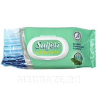 Салфетки влажные Salfeti Antibacterial, с клапаном (48397), Авангард, 72 шт/уп