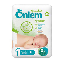 Подгузники детские Onlem Botanica для новорожденных размер 1 (2 - 5 кг), Onlem, 11 шт/уп