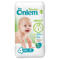 Подгузники детские Onlem Botanika Maxi размер 4 (7 - 14 кг), Onlem, 8 шт/уп