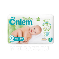Подгузники детские Onlem Botanika Jumbo Economic Mini размер 2 (3 - 6 кг), Onlem, 30 шт/уп