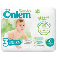 Подгузники детские Onlem Botanika Jumbo Economic Midi размер 3 (4 - 9 кг), Onlem, 30 шт/уп