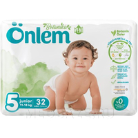 Подгузники детские Onlem Botanika Jumbo Economic Junior размер 5 (11 - 18 кг), Onlem, 32 шт/уп