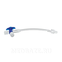 Кран 3-х ходовой Дискофикс B.Braun 360 град. синий 50 шт/уп 16520С