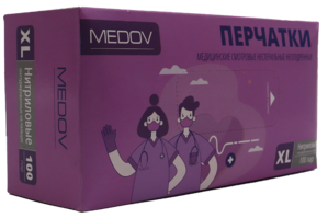 НОВИНКА Перчатки нитриловые MEDOV