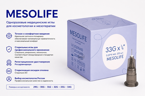 MESOLIFE — профессиональные иглы для мезотерапии